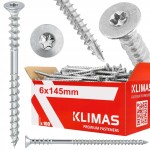 Wkręty do drewna dystansowy gniazdo TX WKSS 6 x 145mm 100 sztuk Wkręt-Met