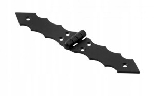 Zawias ozdobny regulowany czarny francuski 200x33x2 mm Domax 1 sztuka