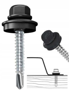 Farmery wkręty farmerskie 4,8x25 ral 7016 250 szt