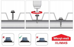 Farmery wkręty farmerskie 4,8x25 ral 7016 250 szt