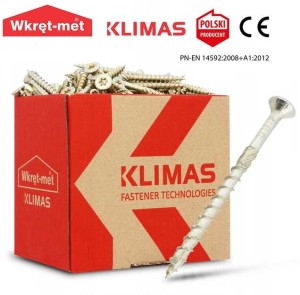 Wkręty ciesielskie do drewna stożkowe Wkręt Met 5x90mm 200 sztuk