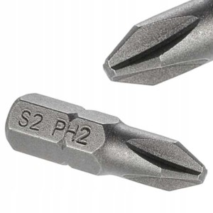 Końcówka do wkrętarek Bit Philips PH 2 25 mm 4 sztuki Arvex