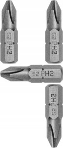 Końcówka do wkrętarek Bit Philips PH 2 25 mm 4 sztuki Arvex
