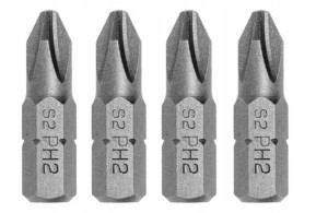 Końcówka do wkrętarek Bit Philips PH 2 25 mm 4 sztuki Arvex