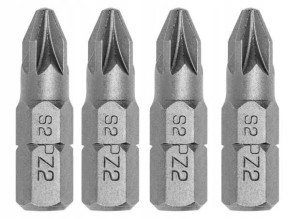 Końcówka do wkrętarek Bit Pozidriv PZ 2 25 mm 4 sztuki Arvex