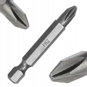 Bity do wkrętarki zestaw bitów końcówka bit philips ph 2 50 mm arvex - 4 szt