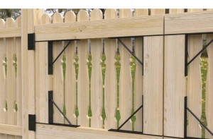 Zestaw zawiasów narożnych(2zaw+2wsp) czarny do bram domax