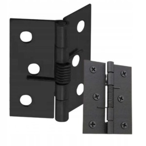 Zawias meblowy do drzwi skrzyń ozdobny splatany czarny ZSS40 41x40 mm Domax