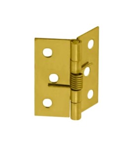 Zawias drzwiowy splatany meblowy ze sprężyną złoty ZSS 40 40x41x1 | 1 szt.