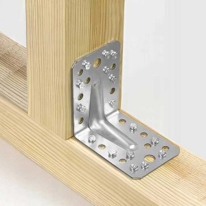 Kątownik stalowy montażowy z przetłoczeniem kp2 105x105x90x2.5 10 szt domax