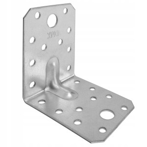 Kątownik stalowy montażowy ciesielski z przetłoczeniem KPS4 70x70x55x1,5 10 szt domax