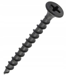 Wkręty do płyt GK czarne fosfatowane 3,5x25 mm 1 kg
