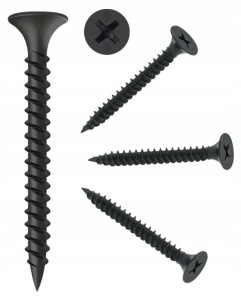 Wkręty Fosfatowane 3,5x35mm do Płyt Gipsowo-Kartonowych i Metalu - 1kg