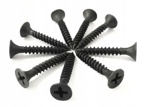 Wkręty Fosfatowane 3,5x45mm do Płyt G-K, Drewna i Metalu – 1kg