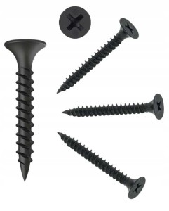 WKRĘTY DO METALU CZARNE PH2 FOSFATOWANE DO PŁYT GK 3,5 x 25 mm | 1kg KLIMAS