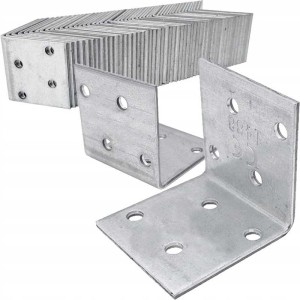 Kątownik stalowy montażowy km1 40x40x40 mm 50 sztuk domax