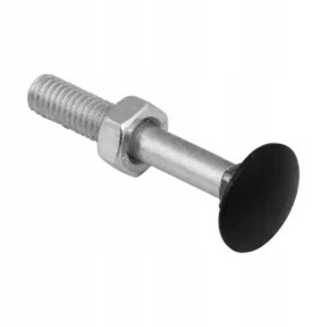 Śruba zamkowa czarna z nakrętką zacb 8x40 mm 4 sztuki 