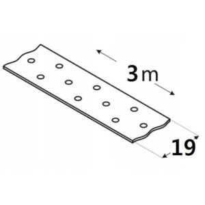 Taśma stalowa montażowa tm5 19x0,9mm 3mb 1 szt domax