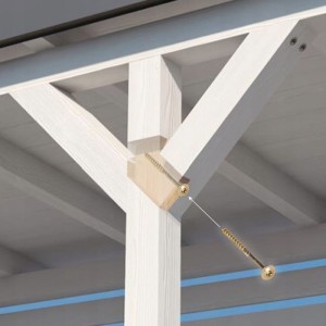 Wkręty ciesielskie do drewna 6x60mm talerzowe podkładkowe tx domax 100 szt