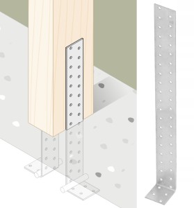 Kątownik stalowy montażowy kotwowy kk3 40x400x40x2,0 – 10 szt domax