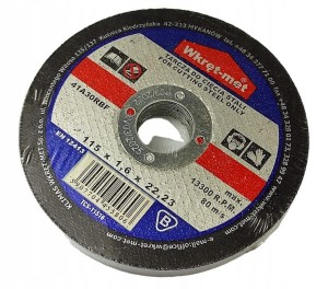 Tarcza do cięcia stali korundowa 125x1x22 wkret met 1 sztuka