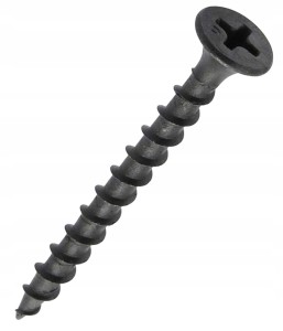Wkręty do drewna czarne ph2 fosfatowane do płyt gk regips 4,8 x 100mm | 1kg
