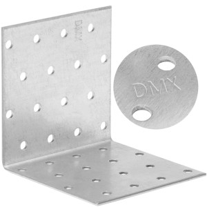 Kątownik stalowy montażowy km9 80x80x80x2,0 - 10 szt domax