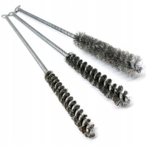 Zestaw stalowy wycior szczotka druciana Ø 8-12 mm – 3 sztuki