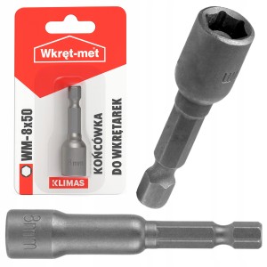 BIT KOŃCÓWKA MAGNETYCZNA ŁEB SZEŚCIOKĄTNA 8x50mm Wkręt-met 1 szt