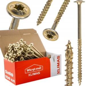 Wkręty talerzowe WKCP-05060 torx 5x60 Wkręt-met Klimas - 150 szt