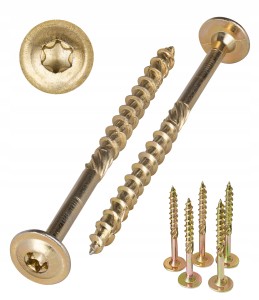 Wkręty ciesielskie talerzowe 6x180mm torx wkręt-met Klimas 100 szt