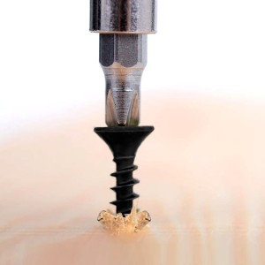 Wkręty do drewna płyt GK czarne ph2 fosfatowane 3,5x25 mm klimas - 1000 szt opak.