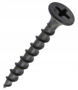 Wkręty do drewna płyt GK czarne ph2 fosfatowane 4,2x70 mm klimas - 250 szt opak.