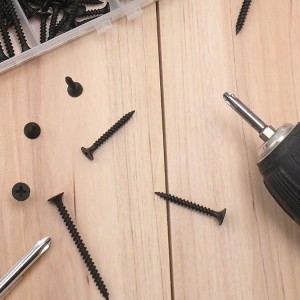 Wkręty do drewna płyt GK czarne ph2 fosfatowane 4,2x70 mm klimas - 250 szt opak.