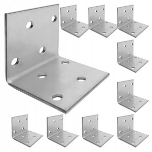 Kątownik stalowy montażowy km1 40x40x40 mm 10 szt domax