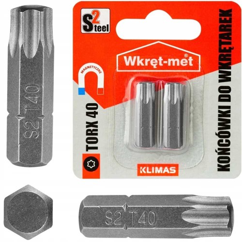 Bity Wkręt-met TX40x25mm 2 sztuki