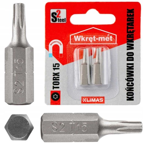 Końcówki do wkrętarek torx TX 15