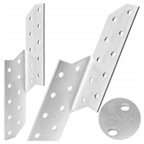 Łącznik krokwiowy ciesielski lewy kątownik ocynk LK1 170x32x100 Domax 1szt