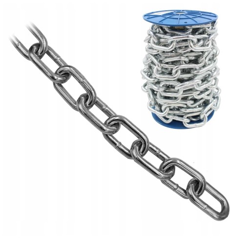 Łańcuch gospodarczy metalowy 5685a d1 rolka 12mm 1mb azmet