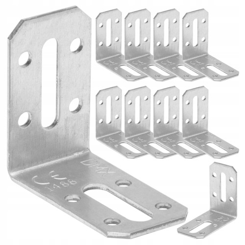 Kątownik stalowy montażowy krd1 50x55x30x2,0 - 10 szt domax