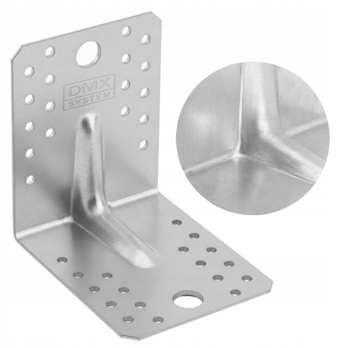 Kątownik stalowy montażowy z przetłoczeniem kpl2 105x105x90x2,0 1 szt domax