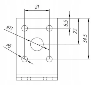 Kątownik stalowy montażowy kl1 50x50x35x2,5 - 10 szt domax