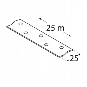 Taśma stalowa montażowa tm1 25x1,5mm rolka 25mb Domax
