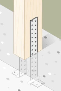 Kątownik stalowy montażowy kotwowy kk12 300x43x40x4 1 szt domax