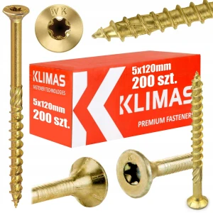 Wkręty Ciesielskie do Drewna torx 5x120 200szt.