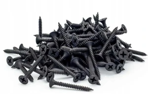 Wkrety fosfatowane 35x55 do płyt gipsowych metal czarne 1kg Azmet