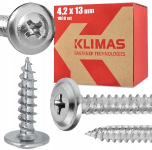 Wkręty podkładkowe samogwintujace 4,2x13 mm ocynkowane WPC 1000 szt.