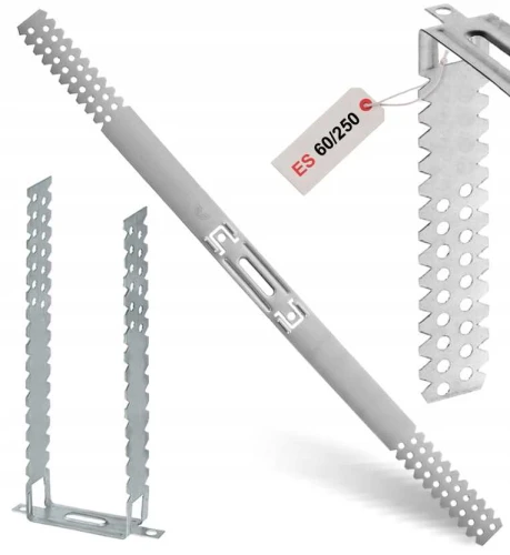 WIESZAK PŁASKI ES 60/250 WIESZAKI DO PROFILI CD60 GK BUDMAT | 100szt 0,8mm