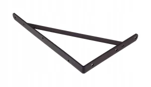 Wspornik półki czarny mocny wswp-400  400x250x30mm domax 1 szt
