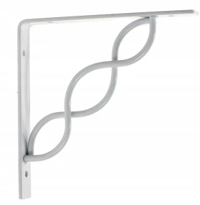 Wspornik półki uchwyt WPRP-150 150x150x20 kątownik stalowy biały 1 szt domax